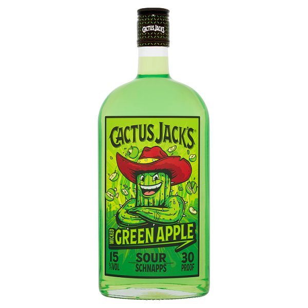 Cactus Jacks Green Apple Sour Schnapps 70cl