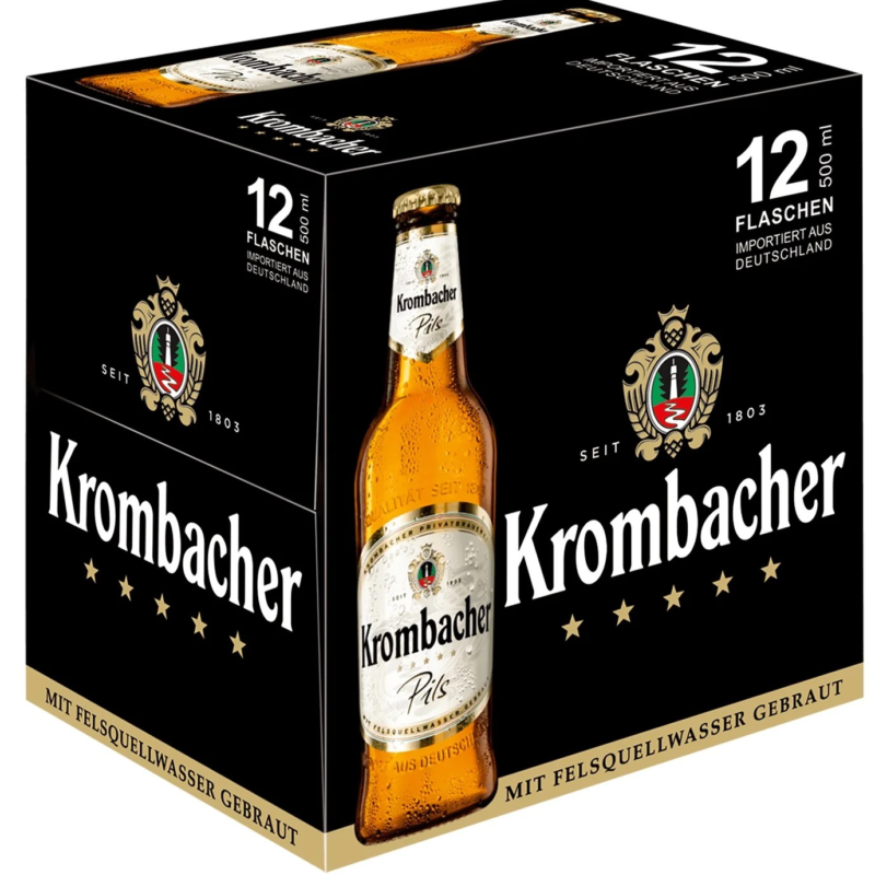 Krombacher Pils 12 x 500ml Bottles