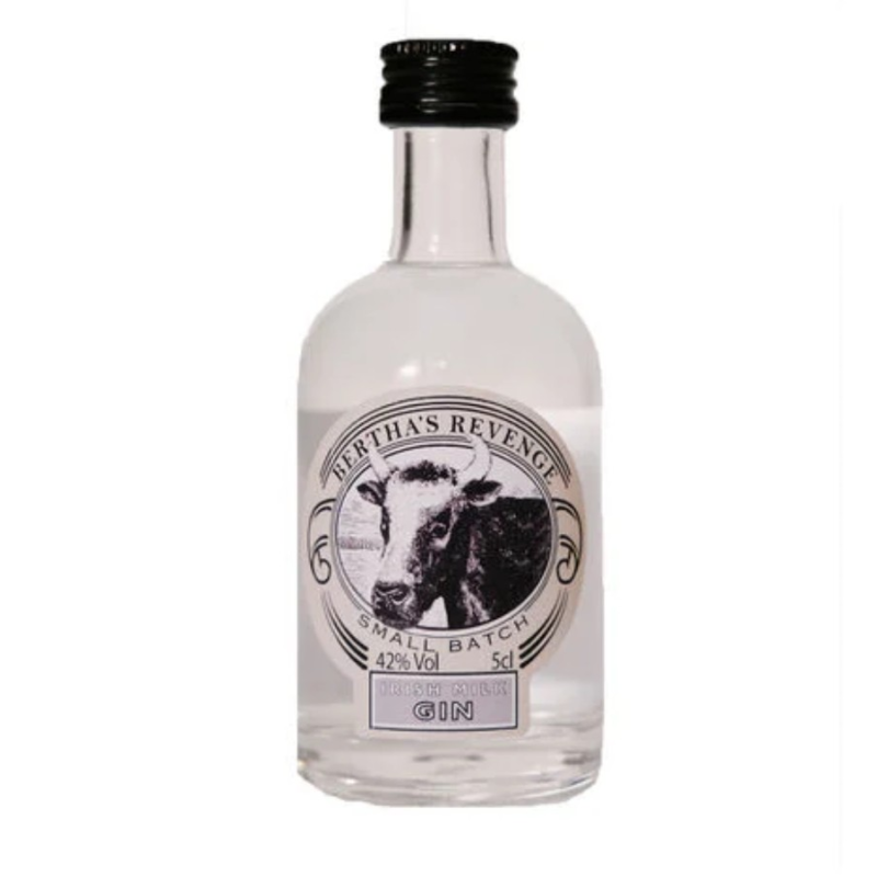 Berthas Revenge Small Batch Irish Milk Gin 5cl Miniature