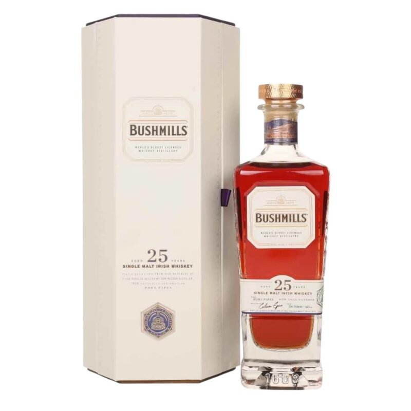 Bushmills 25 Year Old Single Malt Irish Whiskey 70cl