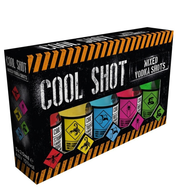 Cool Shot Mixed Vodka Shots 5 Pack (5 x 2cl)