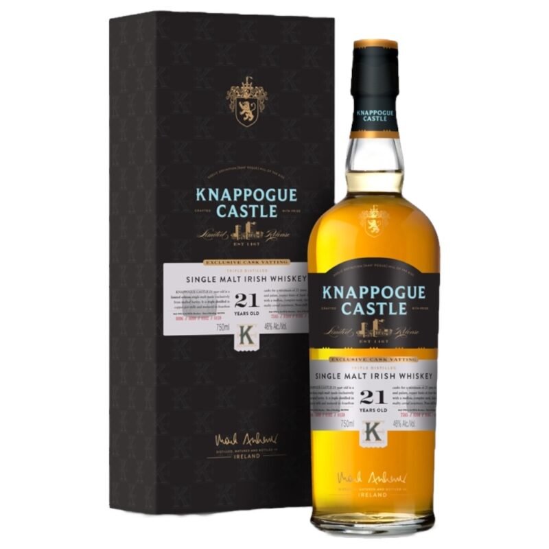 Knappogue Castle 21 Year Old Single Malt Irish Whiskey 70cl