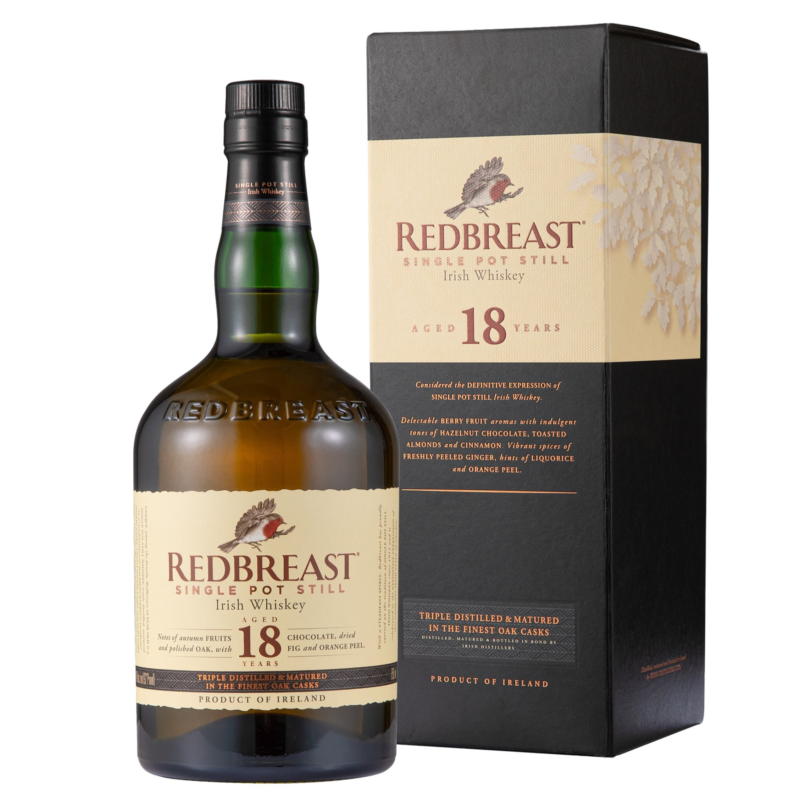 Redbreast 18 Year Old Irish Whiskey 70cl