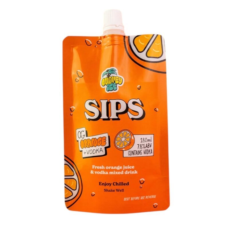 Wavey Ice Sips Pouch Orange & Vodka 180ml