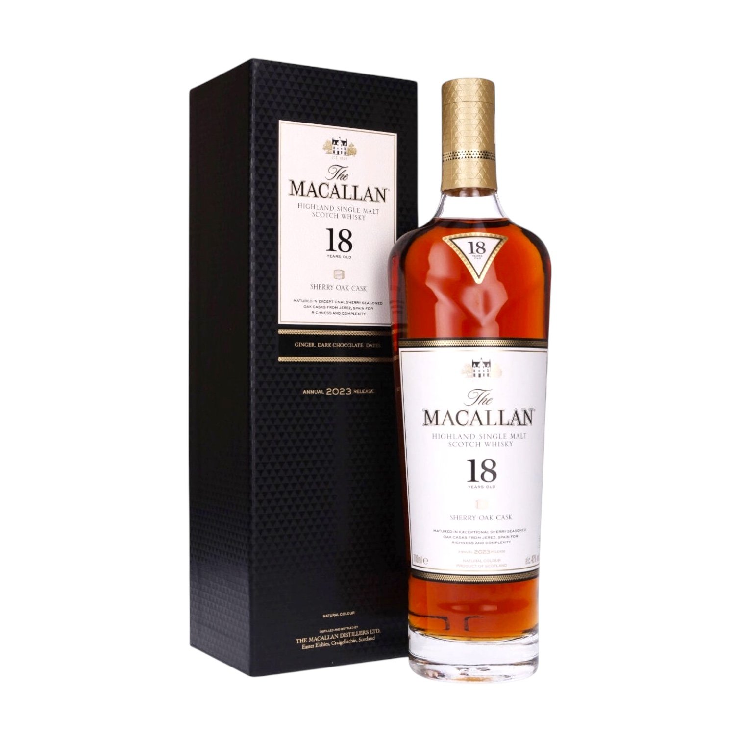 The Macallan 18 Year Old Sherry Oak 2023 Release Whisky 70cl