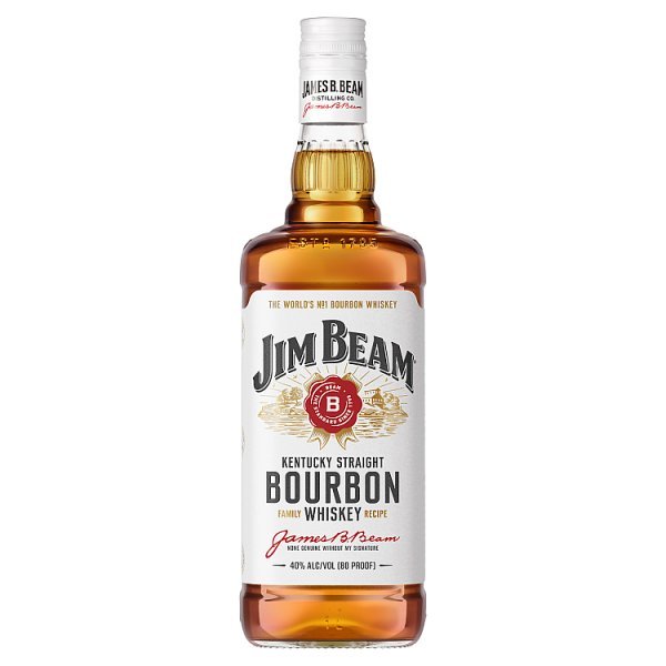 Jim Beam White Label Bourbon Litre Bottle