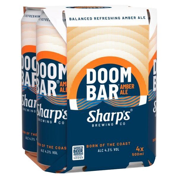 Sharps Doom Bar Amber Ale 4 x 500ml Cans