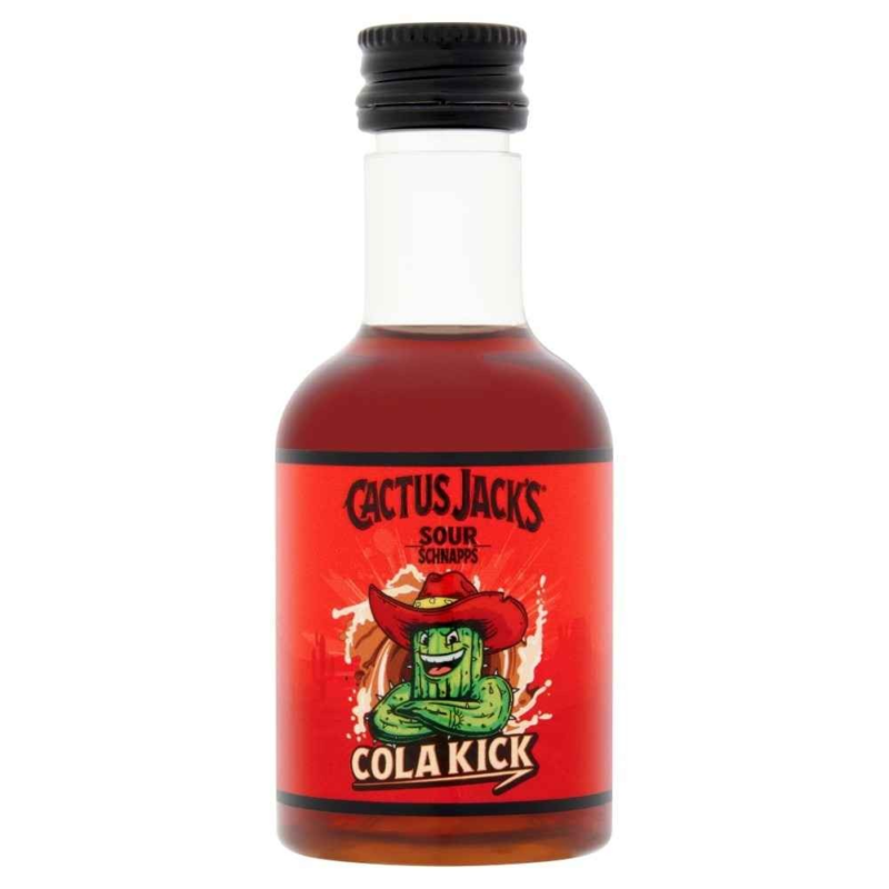 Cactus Jacks Cola Kick Schnapps 5cl Miniature Bottle