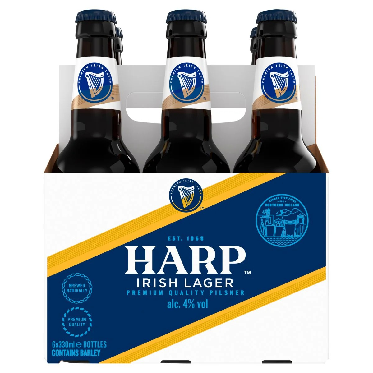 Harp Lager 6 x 330ml Bottles