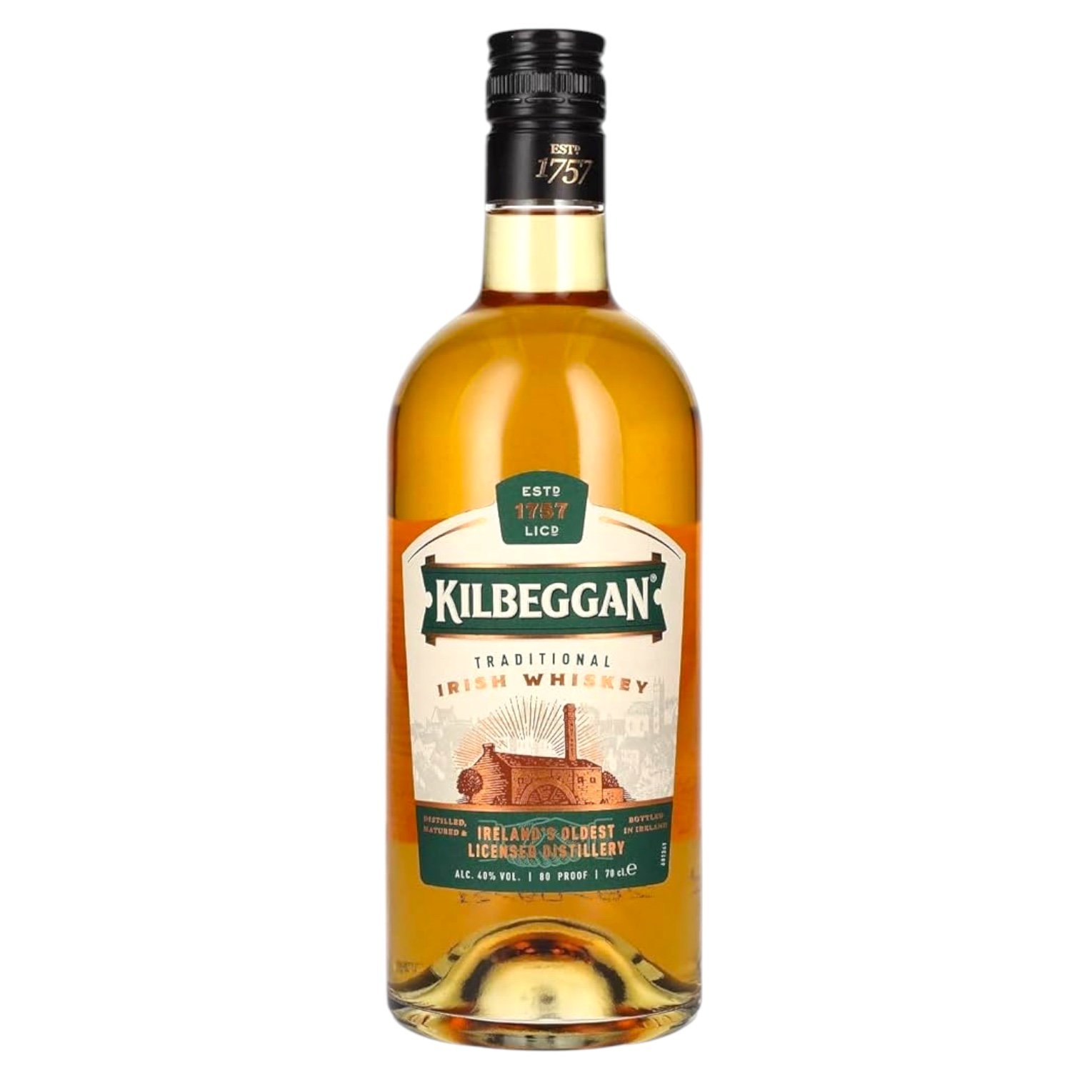 Kilbeggan Irish Whiskey 70cl