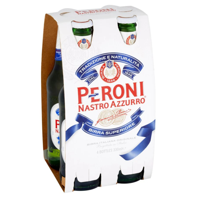 Peroni Nastro Azzurro 4 x 330ml Bottles