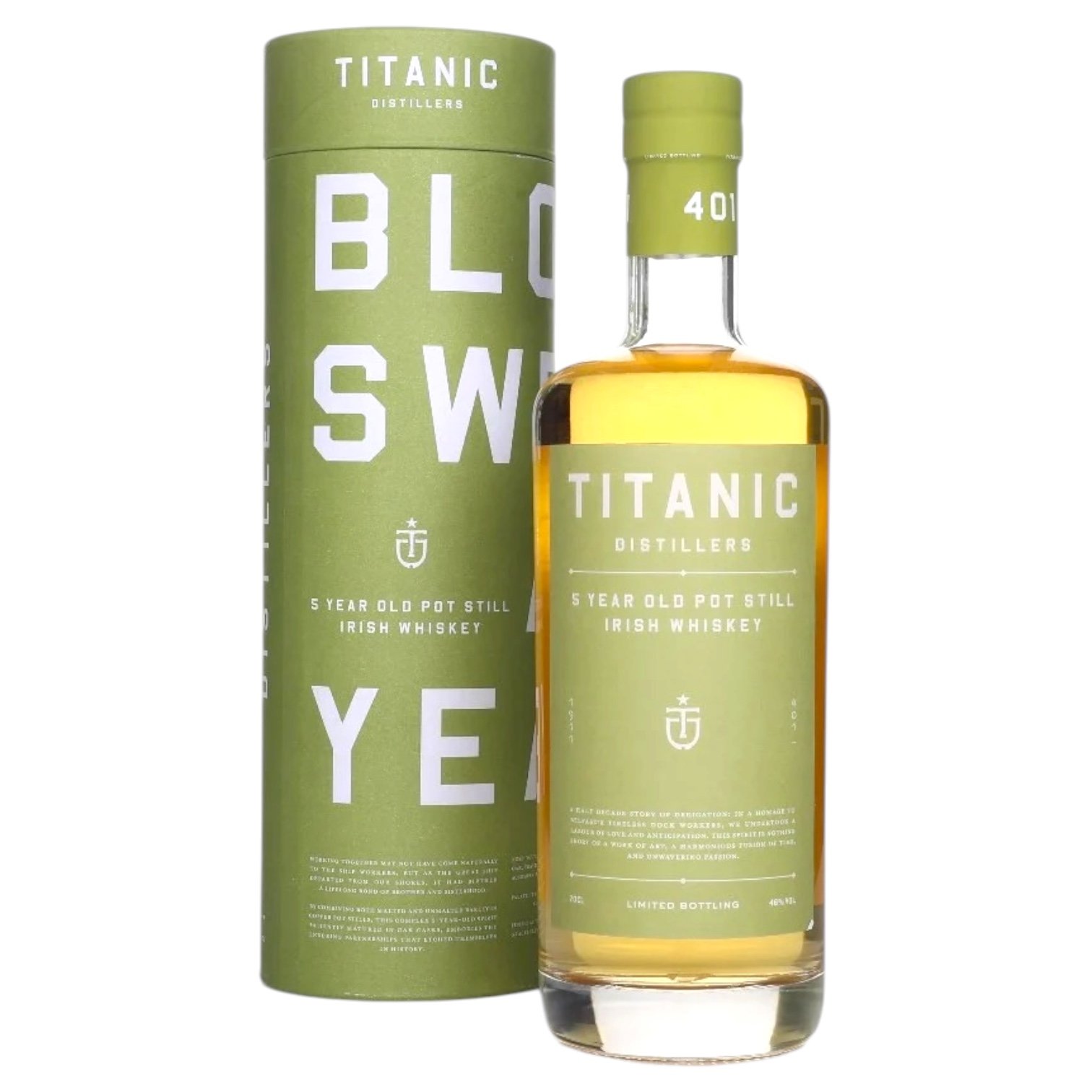 Titanic Distillers 5 Year Old Single Pot Still Irish Whiskey 70cl