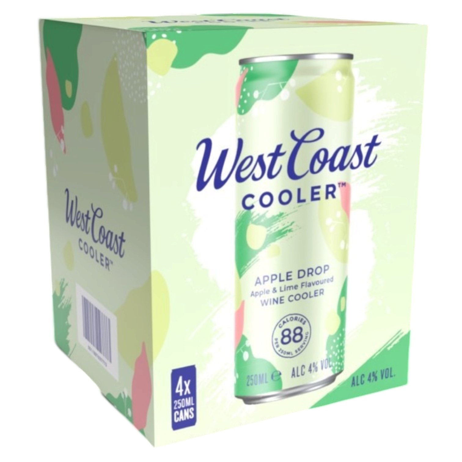 West Coast Cooler Apple Drop 4 x 250ml Cans