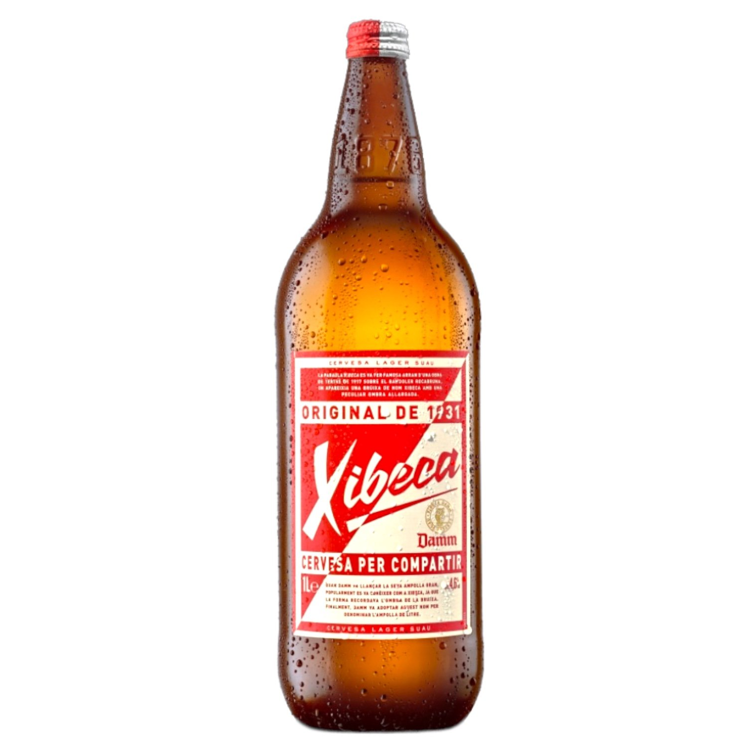 Xibeca Damm Beer 1 Litre Bottle